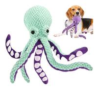 Jouet pour chien en forme de pieuvre, son interactif pour soulager l'ennui et accompagner les jouets pour animaux de compagnie, pour chiens de petite, moyenne et grande taille (B)