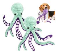 Jouet pour chien en forme de pieuvre, son interactif pour soulager l'ennui et accompagner les jouets pour animaux de compagnie, pour chiens de petite, moyenne et grande taille (B x 2)