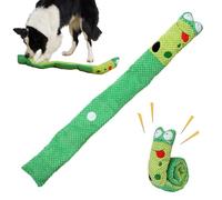 Jouet pour chien en forme d'escargot - Puzzle interactif grinçant et froissé, reniflant de dentition à mâcher résistant aux morsures, distribution de friandises pour cacher la nourriture | Un cadeau m