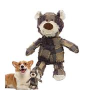 Jouet pour Chien en Forme d'ours Indestructible et Robuste - Jouet couineur en Peluche incassable - Ami éternel pour Chiens