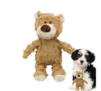 Jouet pour chien en forme d'ours indestructible et robuste - Jouet couineur en peluche incassable - Ami éternel pour chiens