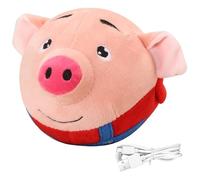 Jouet pour chien en mouvement son rebondissant jouets interactifs pour chien balle active pour chien rechargeable par USB cochon de dessin animé balle pour chien auto-mobile balle lavable pour chien s