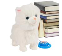 Jouet pour chien en peluche électrique - Compagnon alimenté par piles qui chante - Jouet en peluche électronique interactif pour animaux domestiques, pour enfants, filles, anniversaire, Vac