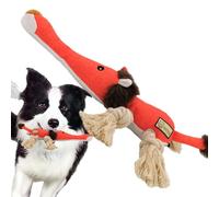 Jouet pour chien en peluche, jouet en peluche pour chien Jouet à mâcher | Jouet en corde simulée d'animal grinçant et résistant à la morsure pour chien interactif, anxieux et relaxant