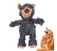 Jouet pour chien en peluche - Ours couineur interactif - Jouet à mâcher doux et durable pour chiens - Pour les chiots à mâcher - Pour jouer à l'intérieur et à l'extérieur - Pour la maison et les
