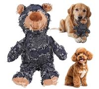 Jouet pour chien en peluche robuste et incassable CRGANGZY ourson interactif à couinement pour cadeaux pour chien doux peluche pour chiots jouet à sons intégrés pour chiens de petite et moyenne taille