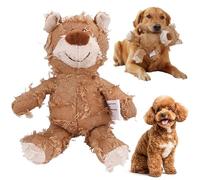 Jouet pour chien en peluche robuste et incassable CRGANGZY ourson interactif à couinement pour cadeaux pour chien doux peluche pour chiots jouet à sons intégrés pour chiens de petite et moyenne taille