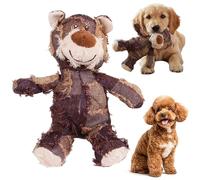 Jouet pour chien en peluche robuste et incassable CRGANGZY ourson interactif à couinement pour cadeaux pour chien doux peluche pour chiots jouet à sons intégrés pour chiens de petite et moyenne taille