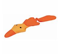 Jouet pour Chien Trixie Canard - avec Voix - Flotte complètement à la Surface de l'eau - 50 cm de Long - Orange/Vert - 36207
