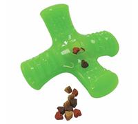 Jouet pour chien en TPR Nobby Pet Snack Cross Vert 14,5 cm