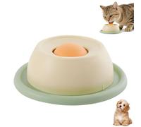 Jouet pour chien et chat - Tapis de léchage pour chien - Nourriture humide - Avec ventouse - Jouet pour animaux de compagnie - Balle à lécher pour chien - Jouet puzzle pour les ennuis (C)