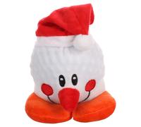 Jouet Pour Chien Flamant Rose Bonhomme De Neige Avec Squeaker 10x10x23cm Blanc