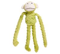 Jouet Pour Chien Flamant Rose Singe Jaune Peluche Avec Squeaker 40x11x30 Cm