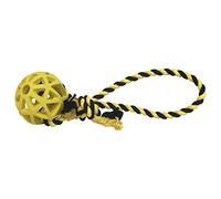 jouet pour chien GLORIA - Taille 7 cm x 30 cm corde - Corde boule atomball - constant et endurant - Très flexible - couleurs assorties - Taille S