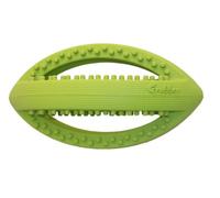 Jouet pour chien Happy Pet Grubber en forme de ballon de rugby, sautant en arrière pour aller chercher et récupérer.