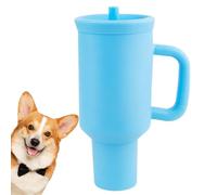 Jouet pour chien - Jouet à mâcher pour chien en forme de tasse | Jouet couineur pour chien - Bouteille d'eau réaliste interactive avec effets sonores amusants avec son d'oiseau pour accompagner