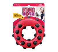 Jouet pour chien Kong Company Dotz Circle Rouge 14,61x14,61x4,45 cm