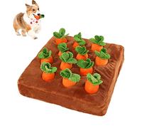 Jouet pour Chien La Carottes | Fouille Chien Carotte | Jouets Interactifs en Peluche Carottes | Tapis d'alimentation Jouet À Mâcher | avec Coussin Amovible | Éliminent L'ennui Et Le Stress