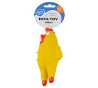 Jouet pour chien latex flamant/poulet/canard debout Duvoplus Jaune 6x14x7 cm