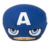 CERDÁ LIFE'S LITTLE MOMENTS Jouet pour Chien Marvel - Couleur Bleue - Motif Visage de Captain America - Taille 8 x 7 x 8 cm - Jouet pour Chien en Latex - Produit Original conçu en Espagne