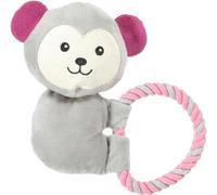 Jouet pour chien MAXOU Corde peluche gris Zolux