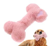 Jouet pour chien moelleux - Forme d'os mou, coussin de morsure de chiot | Traitement de maille vocale, rosé de randonnée, un jouet d'entraînement pour chiens pour le nettoyage des dents de petit anima