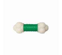 Nylabone os à ronger et jouet dentaire pour les mâcheurs agressifs, double texture, goût bacon - Petit - Convient aux petits chiens pesant jusqu’à 11 kilos