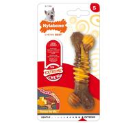 Jouet pour chien Nylabone Extreme Chew - Texture Bone Steak And Cheese M Marron M