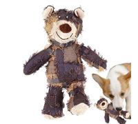 Jouet Pour Chien Ours Robuste Et Indestructible,Ours Dur Interactif Stimulant,Avec Peluche Sonore Pour Chien Incassable,Pour La Dentition Des Chiots,Mâcheurs Lourds,Petite Race,Enrichissement L'ennui