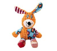 Jouet pour chien - Peluche de 11,81 pouces | Matériau en tissu : jouet à mâcher interactif avec papier ondulé pour s'entraîner, chercher, jouer à l'intérieur et à l'extérieur, forme de chiot de renard