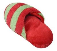 Jouet pour chien Pet Puppy Chew Squeaky Siffleur son peluche Slipper Shape RD + GN Y28 G