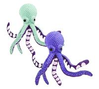 Jouet pour chien poulpe - Interactif sans rembourrage, jouets à mâcher pour chiens, jouet à mâcher en peluche grincement en papier froissé pour chiens de petite taille, moyenne et grande taille