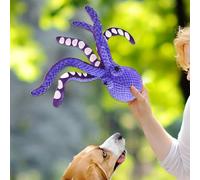 Jouet pour Chien Poulpe - Peluche Chien Octopus Jouet à Mordiller | Jeu Interactif De Dentition avec Son Couchant pour Piscine Intérieure Plage Et Temps De Jeu