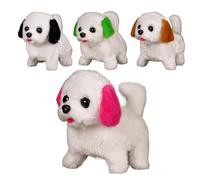 Jouet pour chien qui marche - Chien qui marche | en peluche interactive | Compagnon réaliste de remuement d’animal en peluche | Jeu sonore en mouvement pour animaux de compagnie, cadeau d'anniv