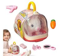 Jouet pour Chien Qui Marche pour, Jouet interactif en Peluche pour Animaux de Compagnie - Jouets pour Chiots pour - Jouets réalistes en Peluche pour Tout-Petits, Valise électrique Incluse pour la cél