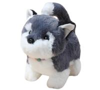 Jouet pour chien qui remue la queue, chien en peluche réaliste - Faux jouet pour chien - Jouets interactifs électroniques en peluche pour chiot, animaux de compagnie électroniques pour , jouets intera