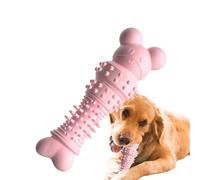 Jouet pour chien résistant aux morsures - Enrichissement en forme d'ours en forme d'os, fournitures de dentition pour la plupart des propriétaires d'animaux
