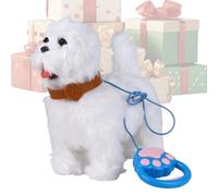 Jouet pour chien robot - Chiot interactif en peluche, animal de compagnie secouant réaliste | Compagnon animé Expérience de jeu Implication Divertissement de Simulation Com
