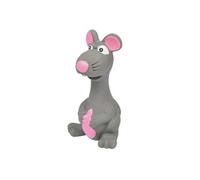Love Story Jouet pour chien Souris en latex gris 14,5 x 8 cm
