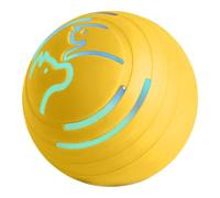 Jouet pour chiens, balle vibrante automatique pour chien, rechargeable et interactif avec lumières LED pour chats (bleu) Kqy366 (jaune, A)