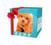 Jouet pour Chiots Chien Robot -15 x 10 x 9 cm | Chiot Robot, Chiot électronique en Peluche avec Actions de Marche aboiant - Compagnon robotique embaumé interactif pour Petits Raga