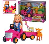 Jouet pour enfants - SIMBA - Evi le fermier avec tracteur et moutons - Fille - Intérieur - 3 ans et plus