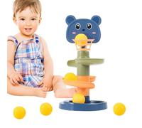 Jouet pour Faire Tomber la Balle - Rampe pour Boules Multicouches, Tour rotative Drop and Go, Jouet pour pour l'apprentissage précoce avec des balles en ABS Lumineuses et des Pistes empilables