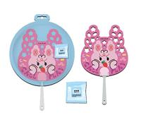 Jouet pour fans de bulles, ventilateur à bulles - Éventail à bulles de dessin animé | Mignon ventilateur à bulles de dessin animé avec liquide à bulles de 10 ml, jouet