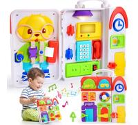 Jouet pour garçons et filles de 1 à 2 ans : jouet Montessori pour 1 an, jouet musical Montessori Busy Board jouet éducatif pour tout-petits de 1 à 3, cadeaux pour enfants de 1 à 2 ans