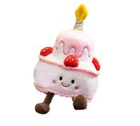 Jouet pour gâteau d'anniversaire, en peluche, chantant, musical, avec rembourrage en duvet et coton, doux avec atmosphère festive pour les fêtes, les vacances, l'homme