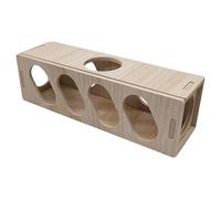 jouet pour hamster - bois, 20cm | évasion du tunnel, utilisation longue et sans goût, sûre et fiable, finition lisse et sans bavure - jeu de bricolage, option 6,5x6,5 cm pour hamsters, lapins et petit