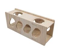 jouet pour hamster - bois, 20cm | évasion du tunnel, utilisation longue et sans goût, sûre et fiable, finition lisse et sans bavure - jeu de bricolage, option 6,5x6,5 cm pour hamsters, lapins et petit