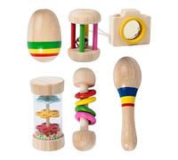 Jouet pour lapin d'intérieur - Jouet pour lapin - Multicolore - 6 fois - Jouet d'enrichissement pour lapins - Jouet mignon pour animaux de compagnie - Broyage des dents - Thé pour hamster - Résistant