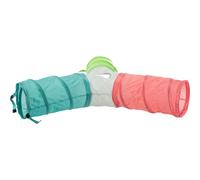 Jouet pour lapins nains - Tunnel de jeu 4 sorties extensible Trixie Multicolore TU
